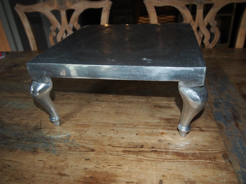 Metalen Decoratietafeltje / Kaarsenplateau - 35x18 cm, Huis en Inrichting, Woonaccessoires | Dienbladen, Gebruikt, Ophalen of Verzenden
