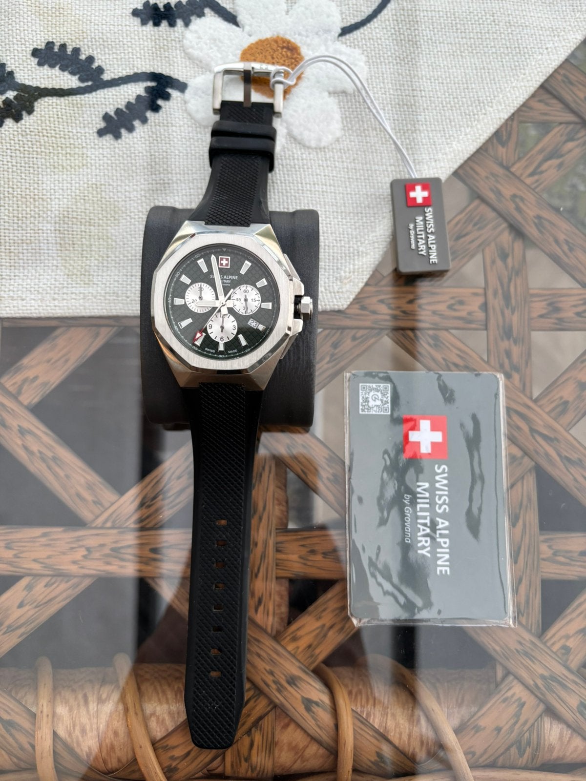 Swiss Alpine Military by Grovana Chronograaf – 7005.9834SAM, Ophalen of Verzenden, Zo goed als nieuw, Groen, Jongen of Meisje