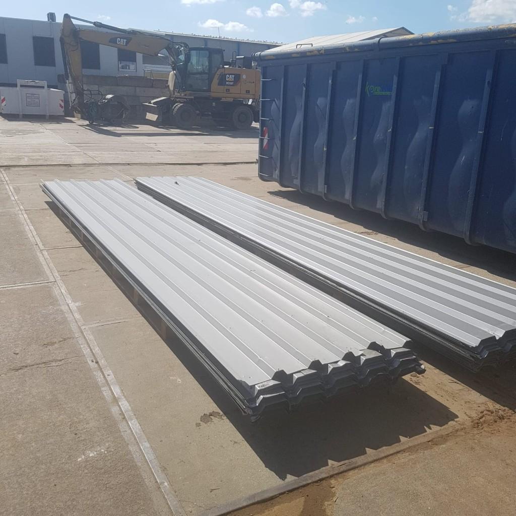 38 - Damwandplaten, Gebruikt, Overige kleuren, 5 tot 10 m², Metaal