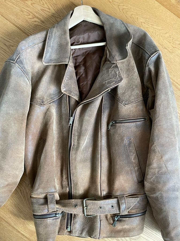 Vintage lederen jas. “Bomberjacke”., Ophalen, Tweedehands, Jas | leer