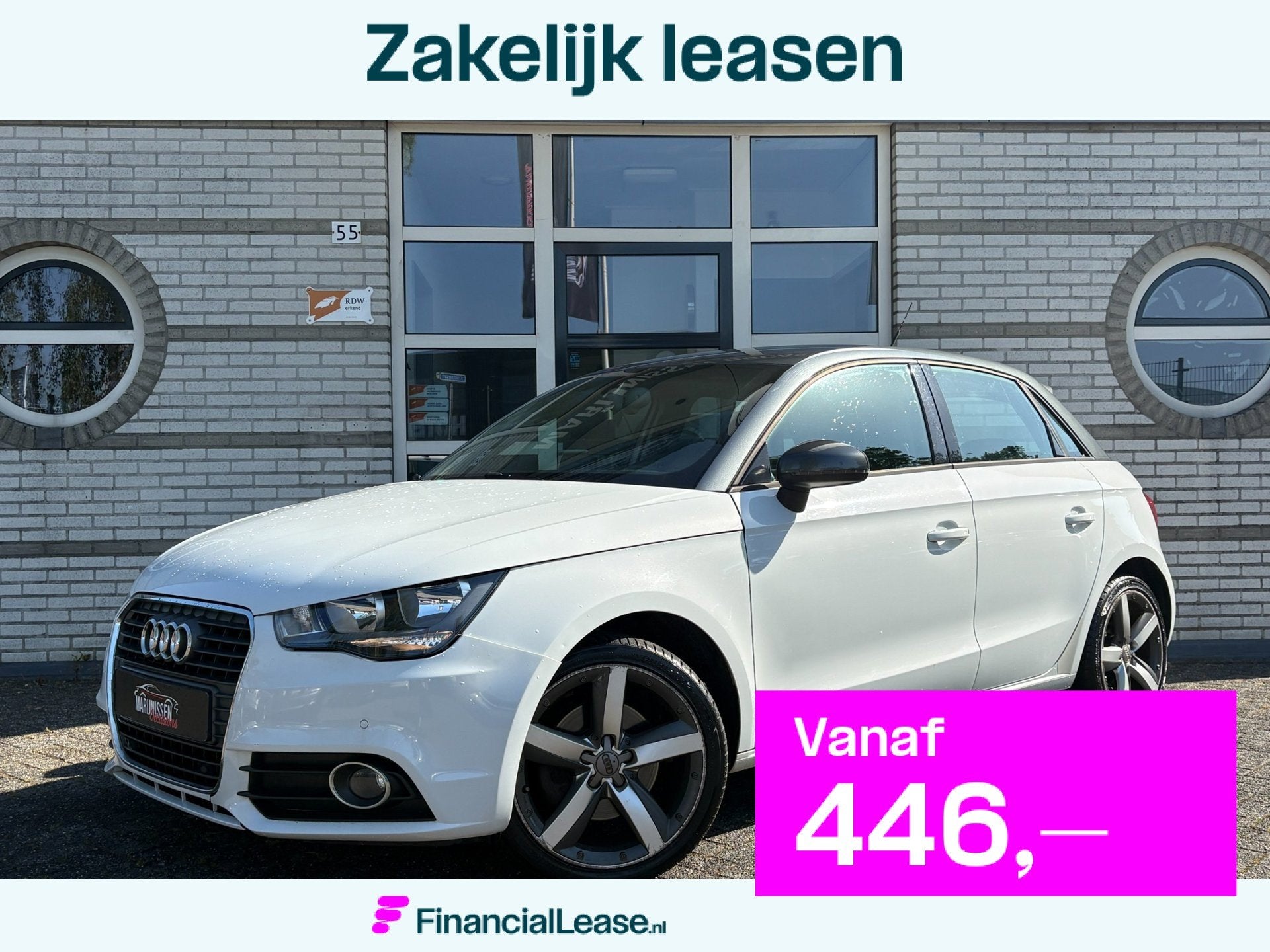 Audi A1 Sportback 1.4 TFSI Ambition S Line |Navi,PDC,Cruise|, 4 cilinders, 4 stoelen, Leder, Bedrijf