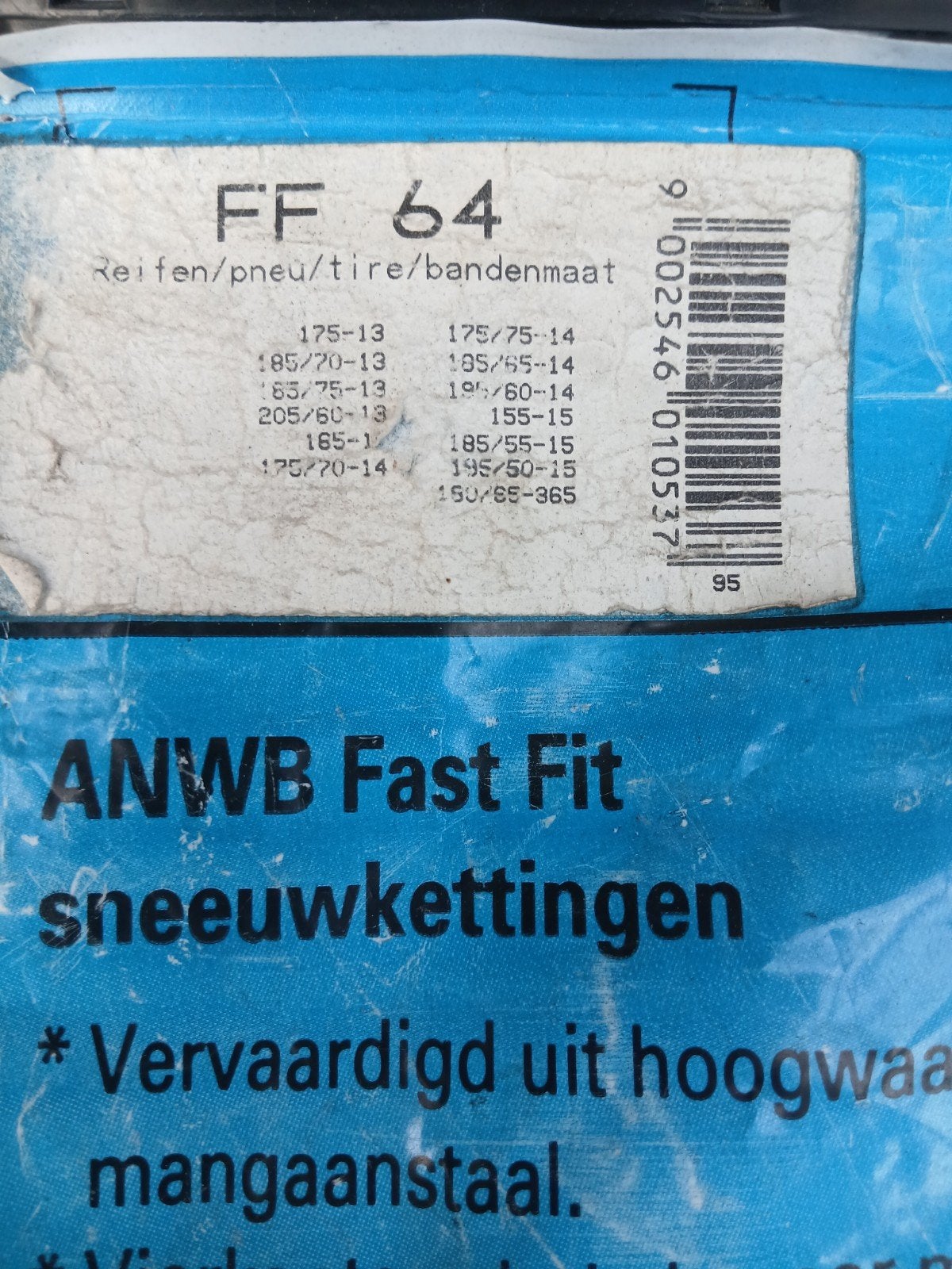 Sneeuwkettingen ANWB., Ophalen, Zo goed als nieuw