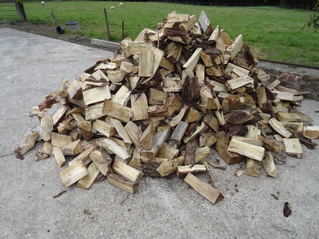 Openhaardhout haardhout vuurkorf gezaagd & gekloofd populier, 3 tot 6 m³, Ophalen, Overige houtsoorten, Blokken