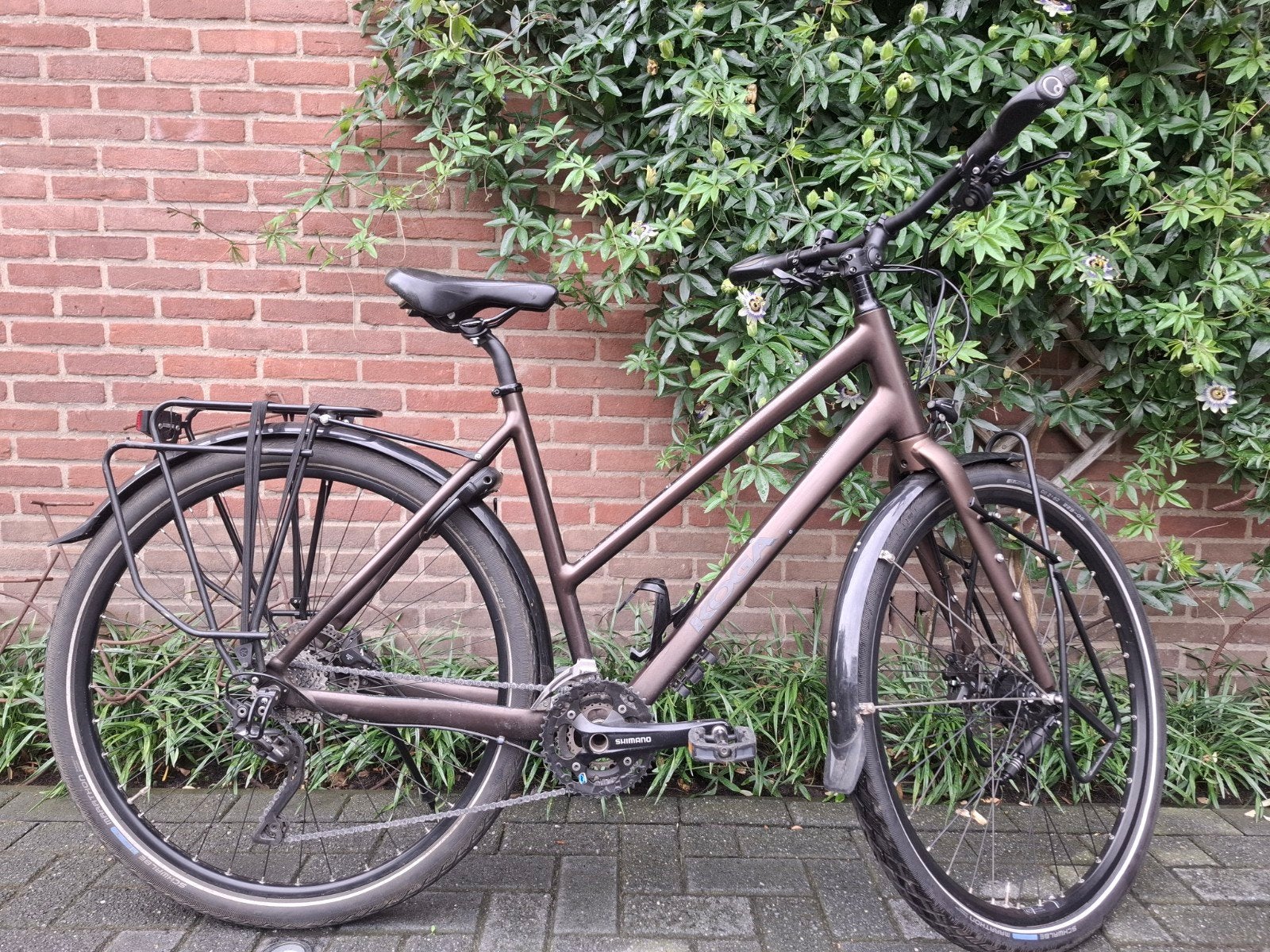 Koga world traveller 53cm bruin, Ophalen, 28 inch, Koga Miyata, Meer dan 20 versnellingen