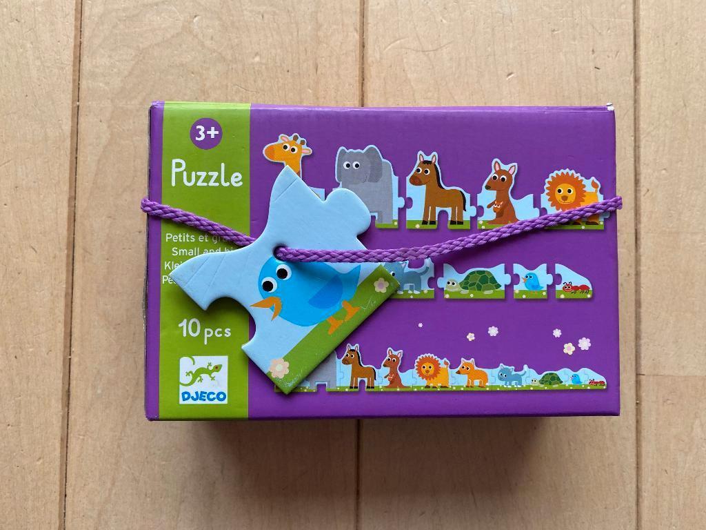 Djeco puzzel, Ophalen of Verzenden, 10 tot 50 stukjes, Gebruikt