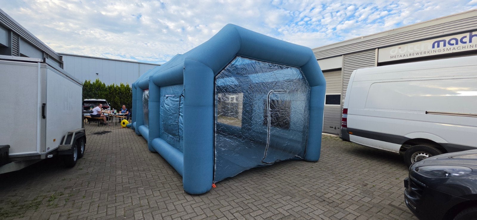 8 x 4 x 3 m Opblaasbare Spuitcabine, Hobby en Vrije tijd, Ophalen of Verzenden, Gebruikt