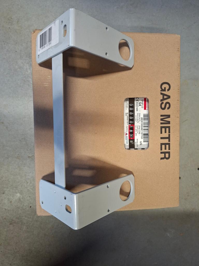 Nieuwe Gasmeter met Beugel 6m3, Ophalen of Verzenden