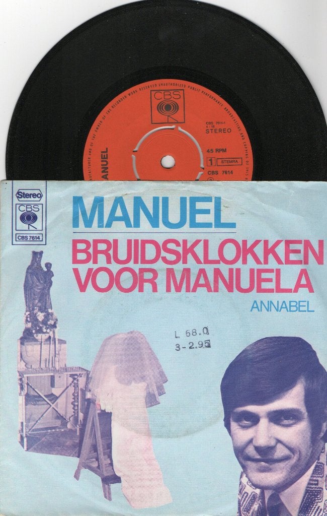 Manuel – Bruidsklokken Voor Manuela, Ophalen of Verzenden, Gebruikt, 7 inch, Levenslied of Smartlap