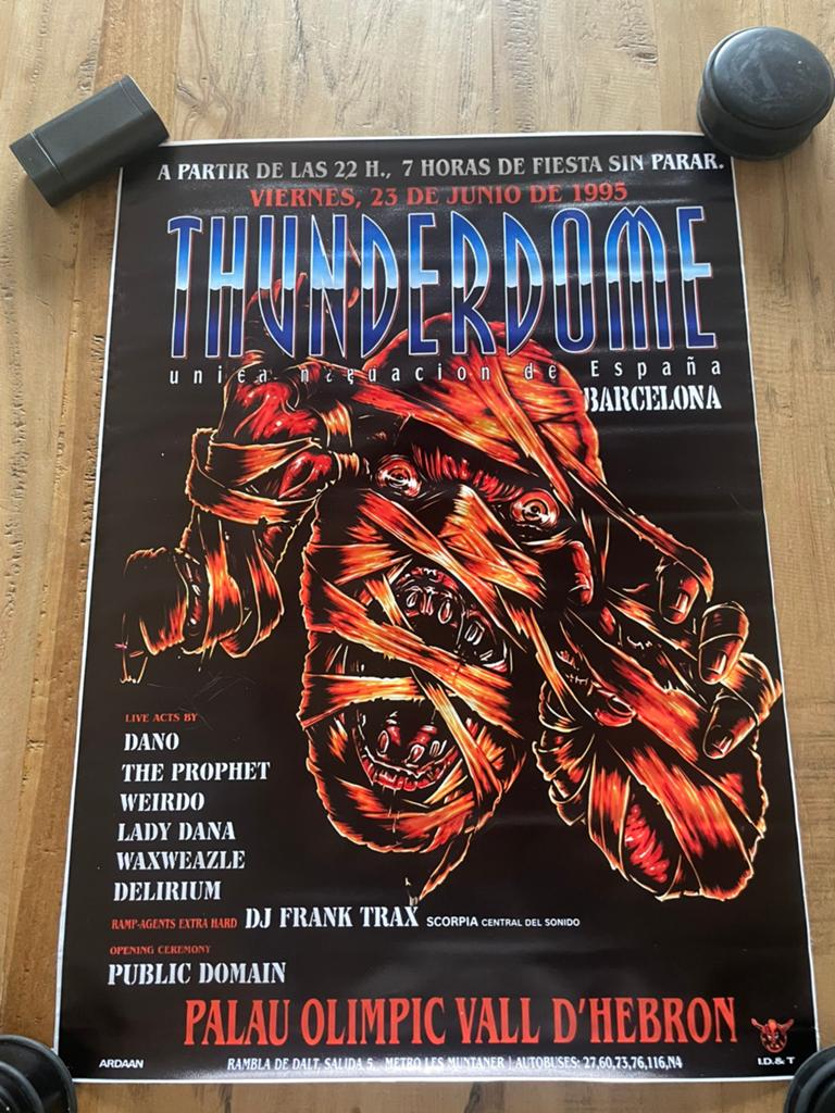Thunderdome poster, Verzamelen, Posters, Zo goed als nieuw, A1 t/m A3, Ophalen of Verzenden