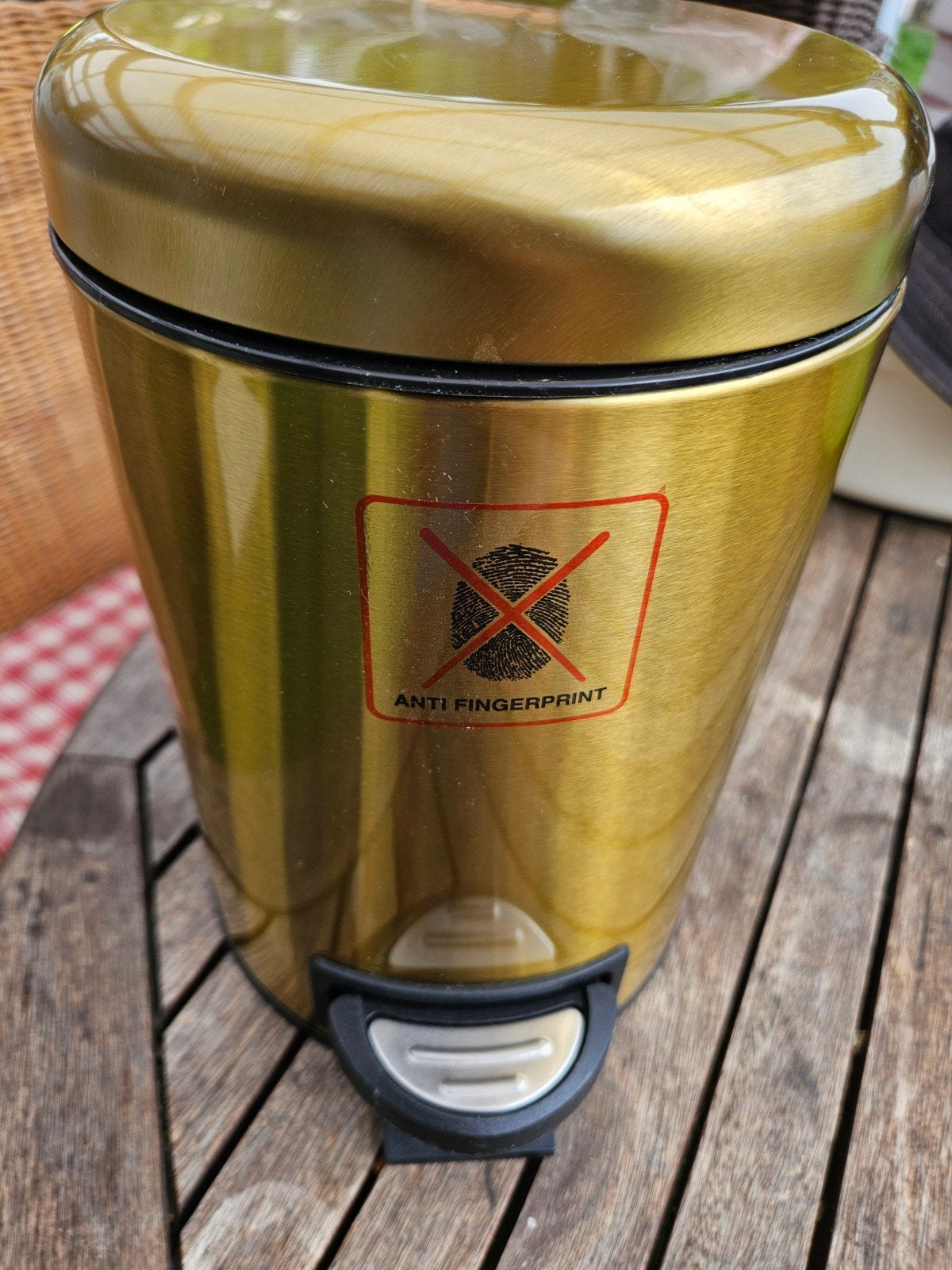 Nieuwe WENKO Leman Pedaalemmer  - Anti Fingerprin, Huis en Inrichting, Woonaccessoires | Prullenbakken, Met pedaal, Nieuw, Ophalen of Verzenden