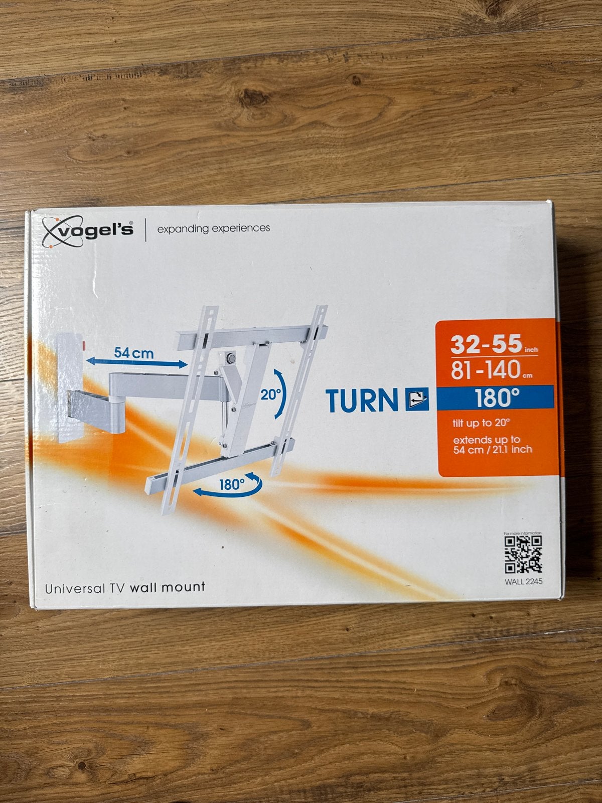 Vogel's universele TV muurbeugel 2245 (32-55 inch), Ophalen, Zo goed als nieuw