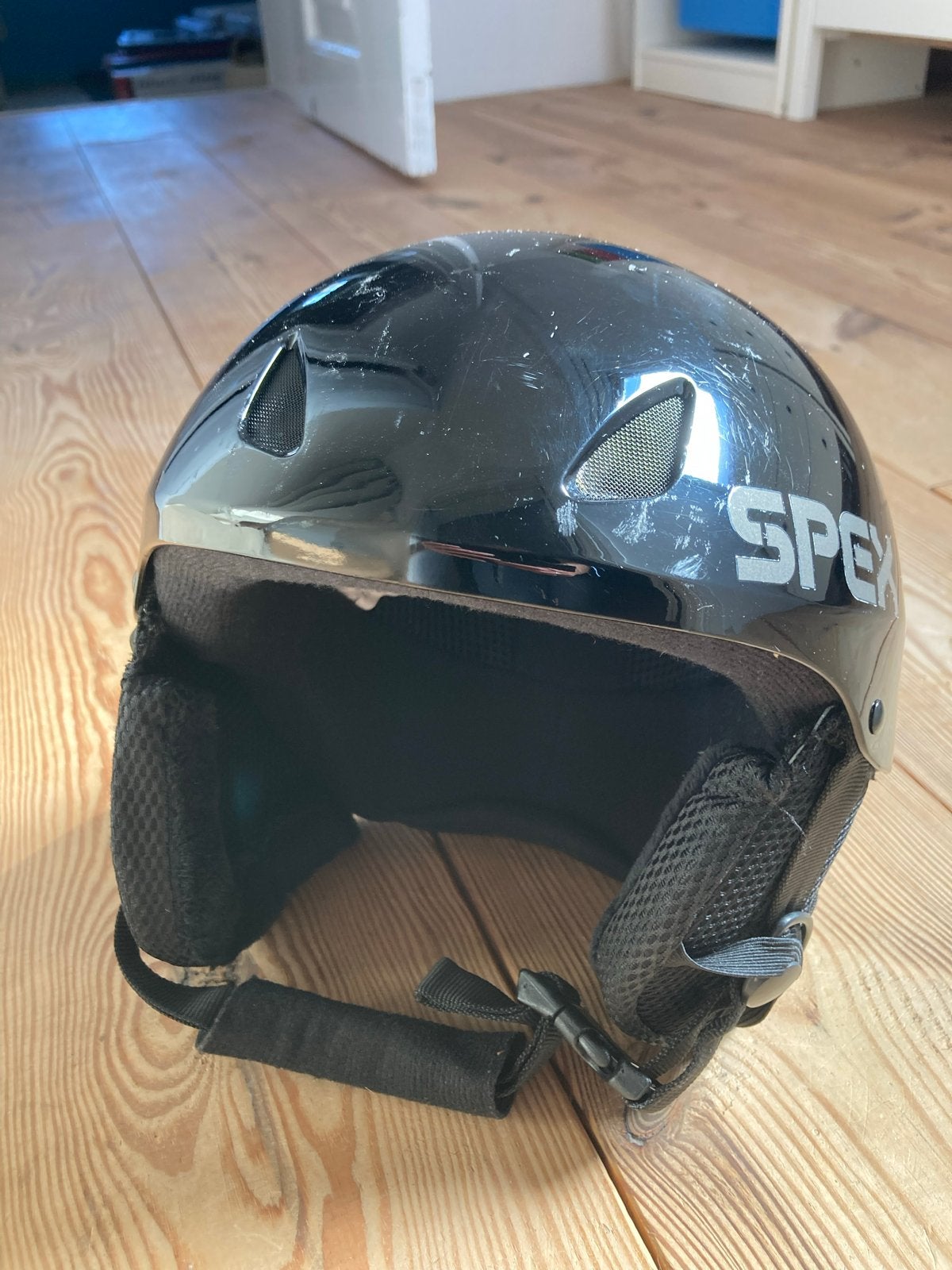 Zwarte skihelm van Spex, maat S, Sport en Fitness, Overige merken, Gebruikt, Overige typen, Ophalen of Verzenden