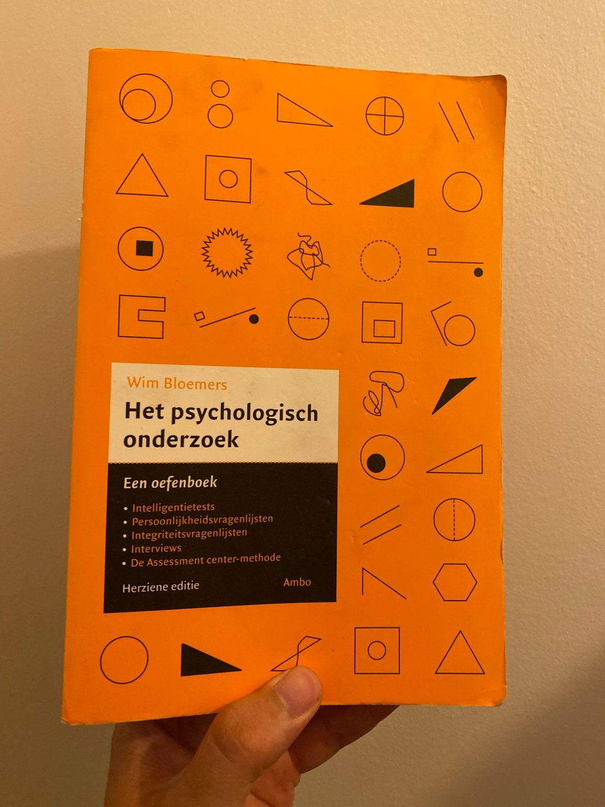 Het Psychologisch Onderzoek - Wim Bloemers (Oefenboek), Boeken, Ophalen of Verzenden, Gamma, Gelezen, HBO