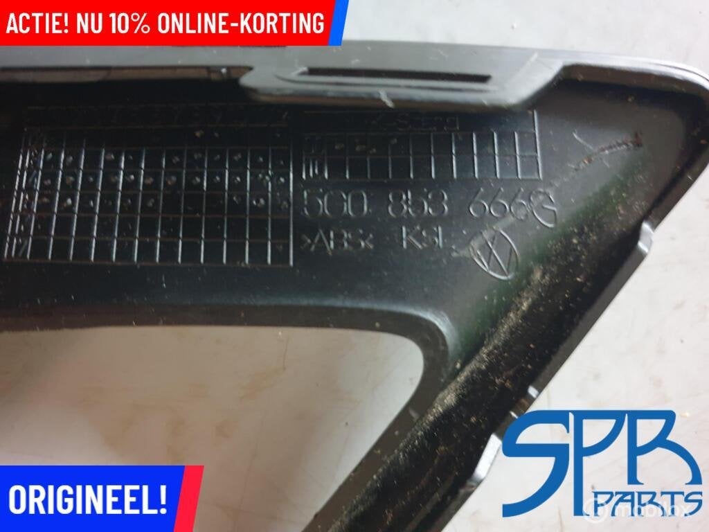 GOLF 7 R-LINE VENTILATIEROOSTER Mistlamp RECHTS 5G0853666G, Gebruikt, Volkswagen, Ophalen of Verzenden, Volkswagen