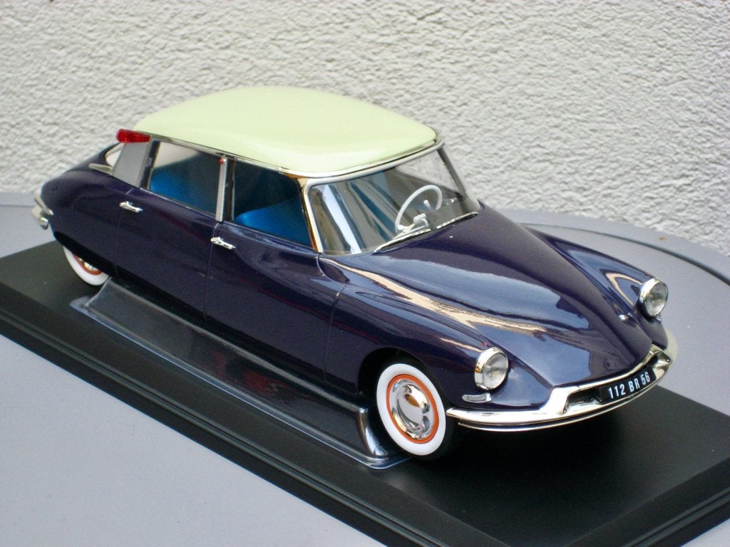 Citroen DS 19 1956 Aubergine, Champagne dak Norev LTD 1:18, Ophalen of Verzenden, Nieuw, Auto, Norev