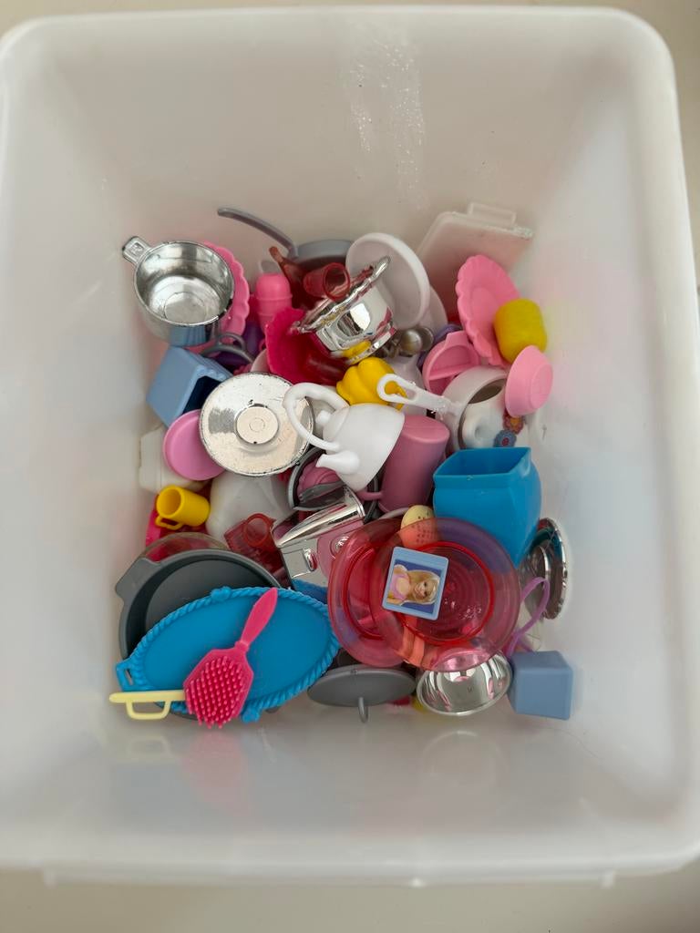 Poppenhuis met accessoires, Ophalen, Gebruikt, Poppenhuis