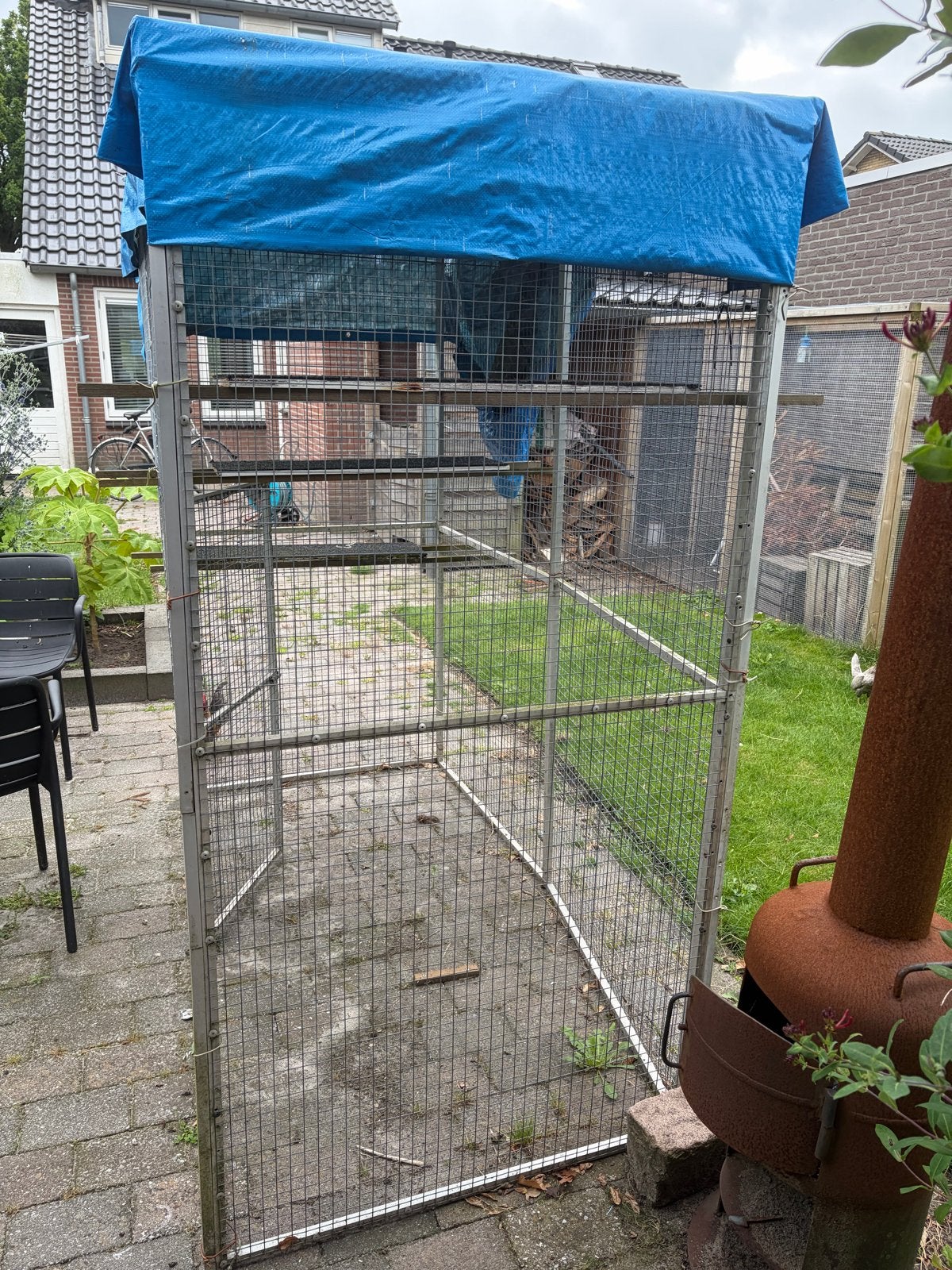 Kattenren / voliere panelen, Dieren en Toebehoren, Ophalen, Aluminium, Volière