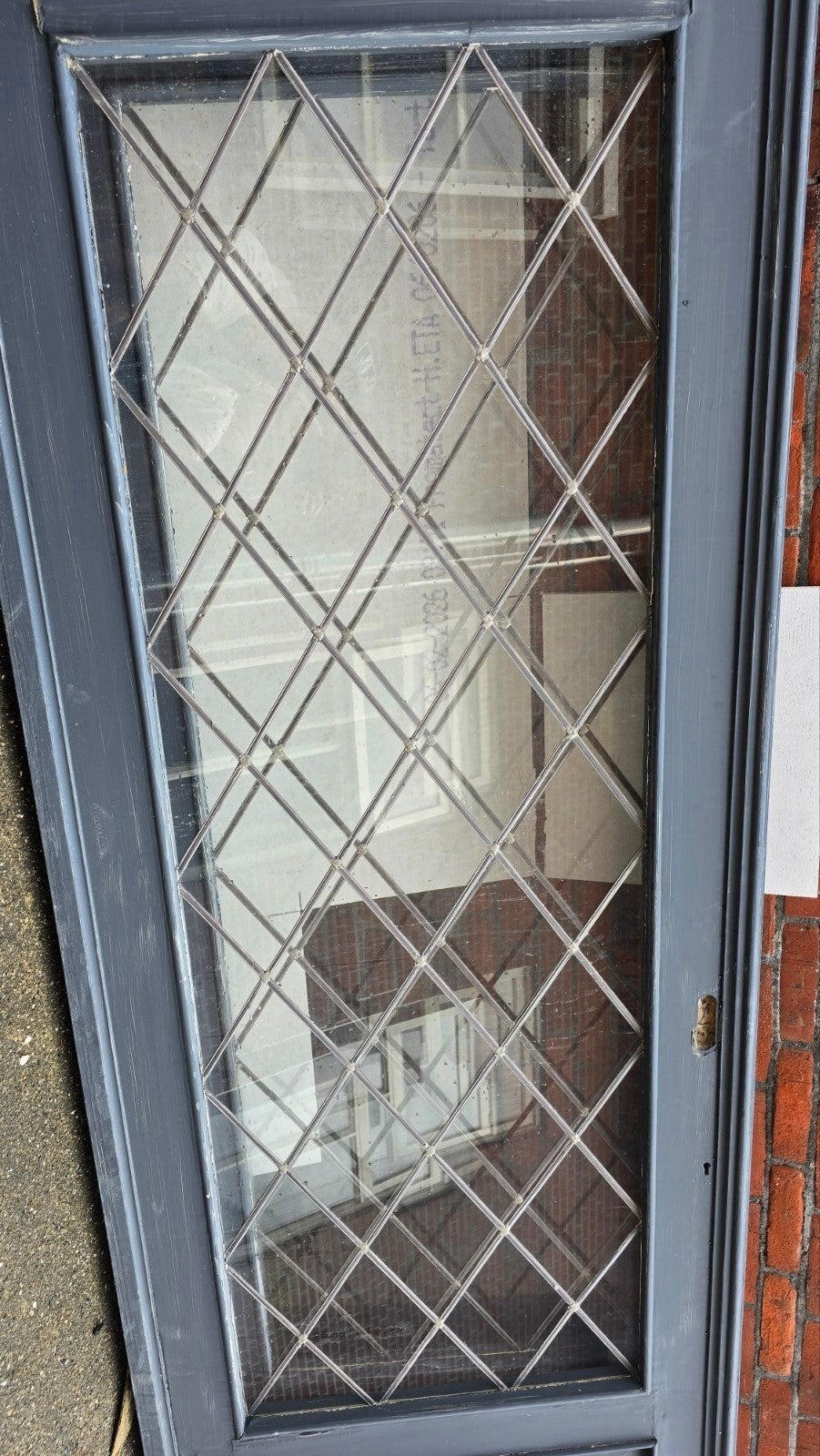 Mooie ensuite deuren met glas-in-lood (270x92 cm), Doe-het-zelf en Verbouw, Ophalen, Gebruikt, 80 tot 100 cm, 215 cm of meer