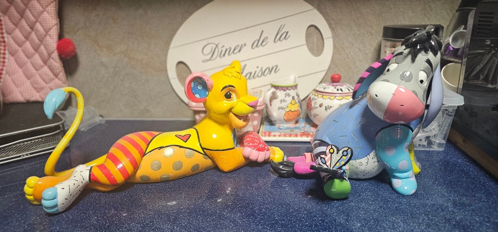 Disney Britto Eeyore en Simba beeldjes - Zo goed als nieuw, Ophalen of Verzenden, Zo goed als nieuw, Beeldje of Figuurtje