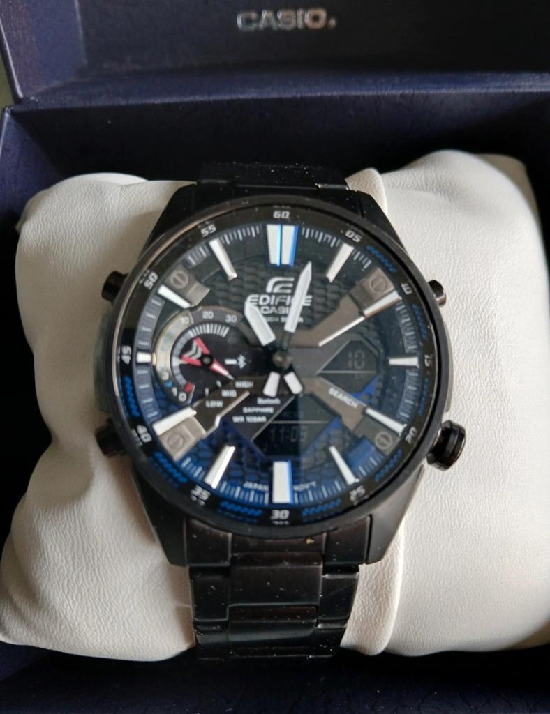 Casio Edifice Bluetooth Horloge, Staal, Polshorloge, Ophalen of Verzenden, Zo goed als nieuw