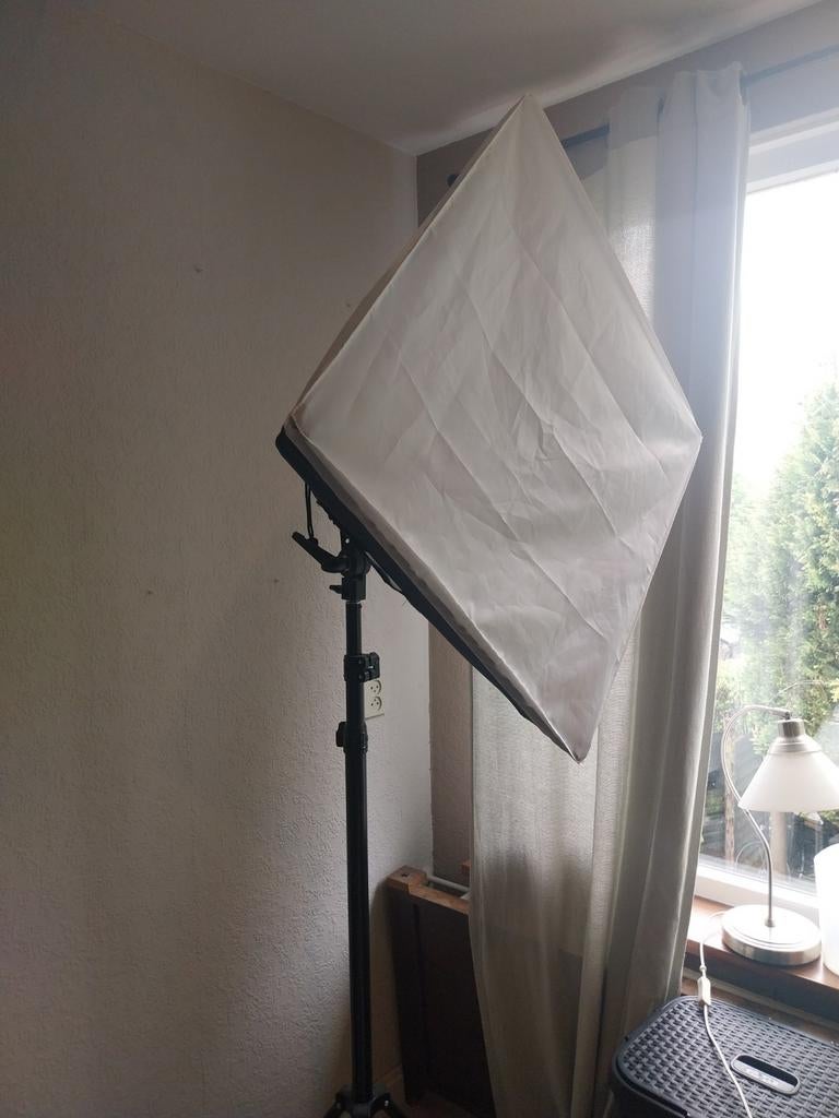 Fotostudio Softbox 2 stuks, groot., Ophalen of Verzenden, Gebruikt, Lamp of Flitsset