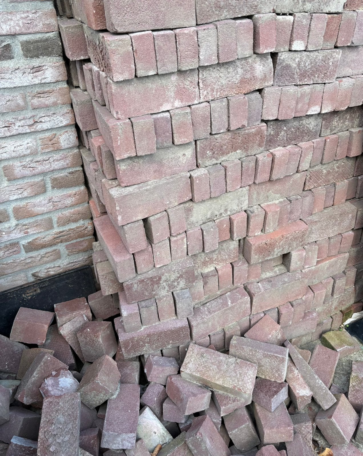 Gebakken Waaltjes ongeveer 12m2, Tuin en Terras, Ophalen, Overige materialen, Gebruikt, Klinkers