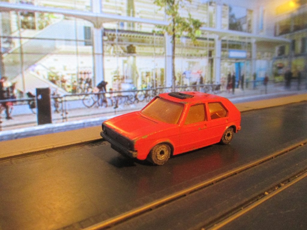 1:56 VW Volkswagen Golf Mk.1 Matchbox rood #2, Hobby en Vrije tijd, Modelauto's | Overige schalen, Ophalen of Verzenden, Gebruikt