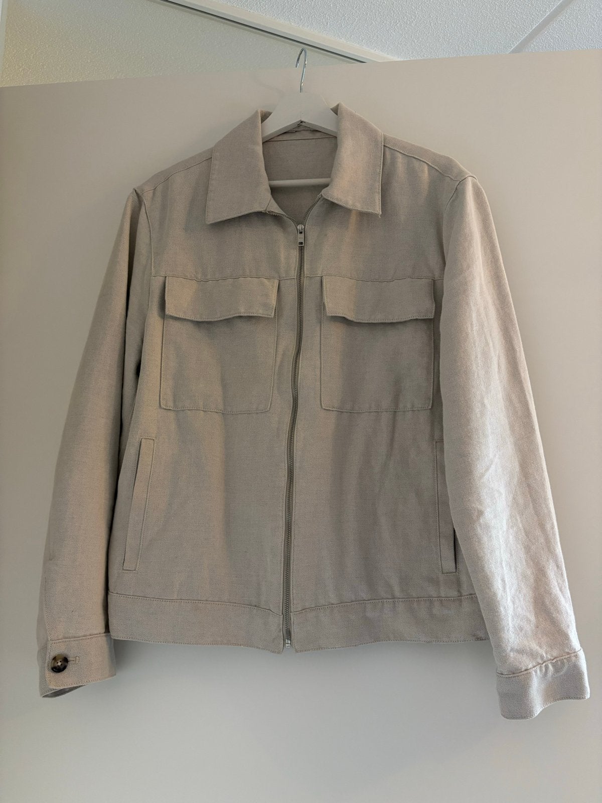 Mango beige jasje / overshirt maat S, Ophalen of Verzenden, Zo goed als nieuw, Maat 36 (S), Beige