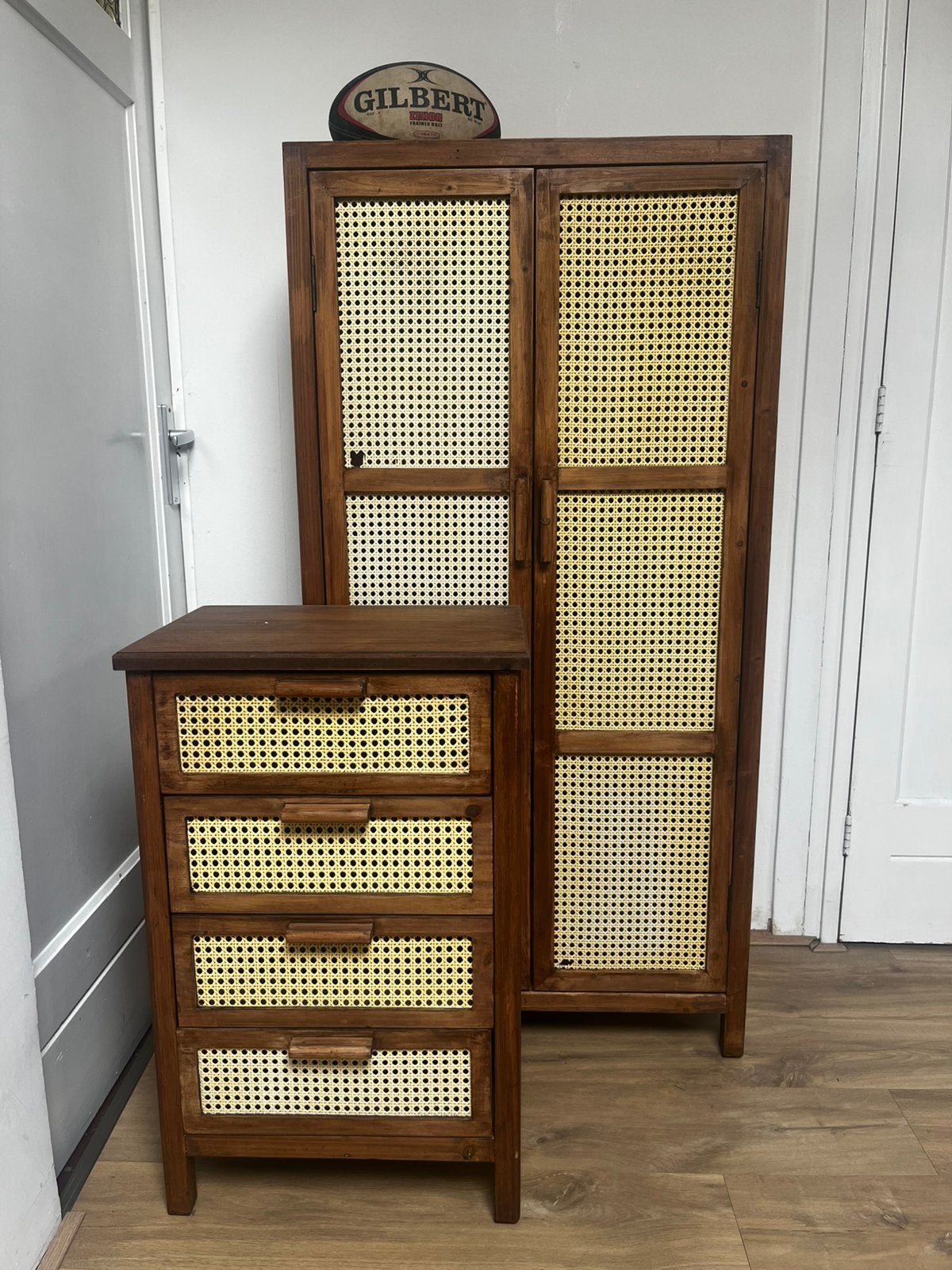 Set van rotan kastjes, Antiek en Kunst, Antiek | Meubels | Kasten, Ophalen