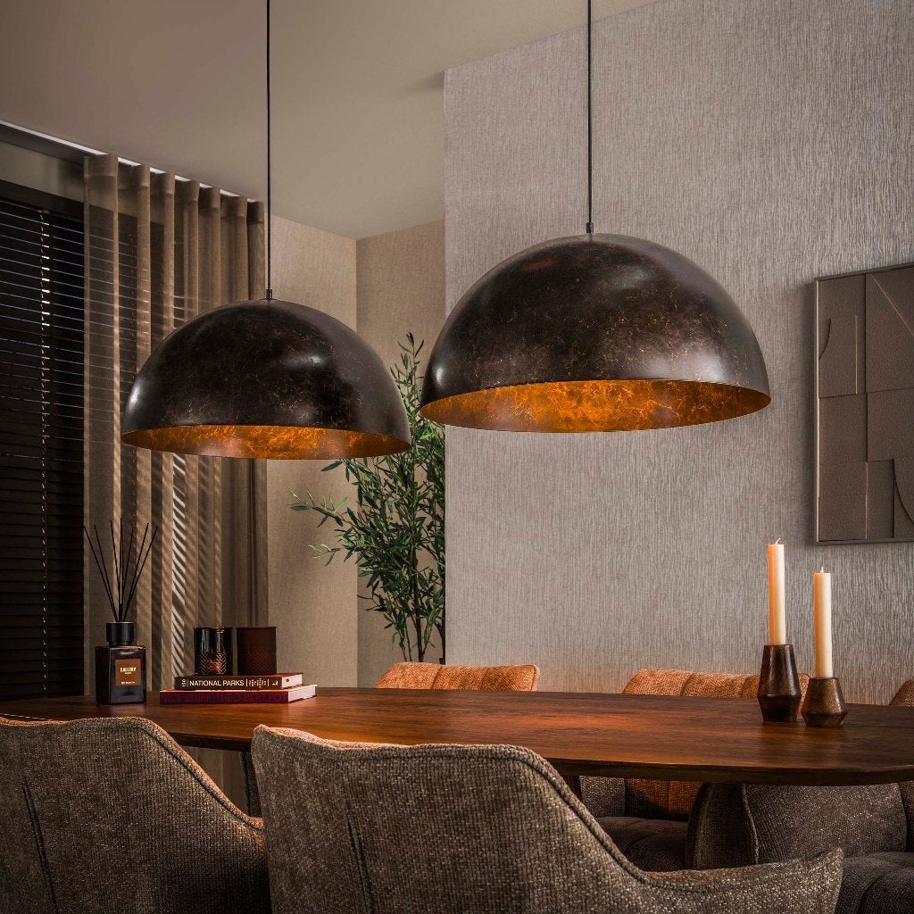 Hanglamp Dome 2L Ø60 Reefs, Ophalen, Nieuw, Metaal, E27 (groot)