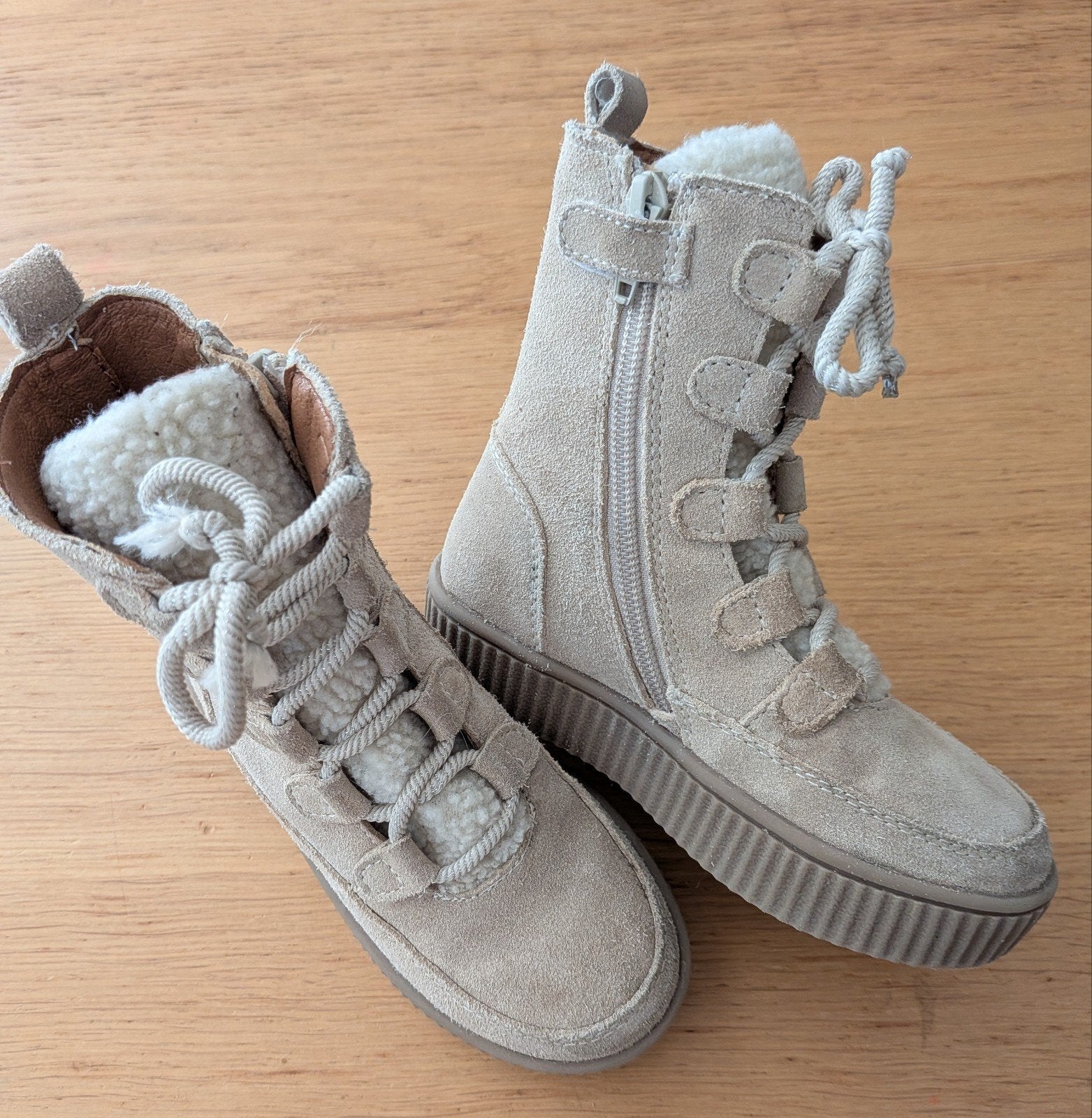 Nelson meisjes veterboots, beige, maat 27. Nieuw!, Meisje, Nieuw, Ophalen of Verzenden, Laarzen