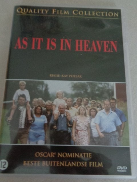 dvd As it is in Heaven, Drama, Overige gebieden, Ophalen of Verzenden, Zo goed als nieuw