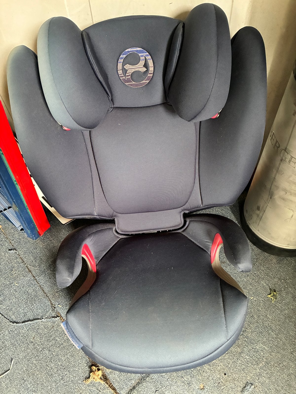 Cybex Solution S-fix autostoel 15-36 kg Denim Blue-blue, Autogordel of Isofix, Gebruikt, 15 t/m 36 kg, Zijbescherming