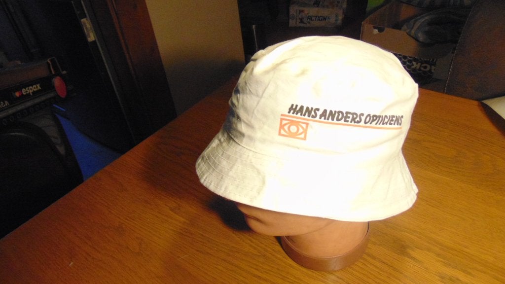 Hans Anders bucket hat / vissershoedje volwassen zgan, Hans Anders Opticiens, Hoed, Zo goed als nieuw, One size fits all
