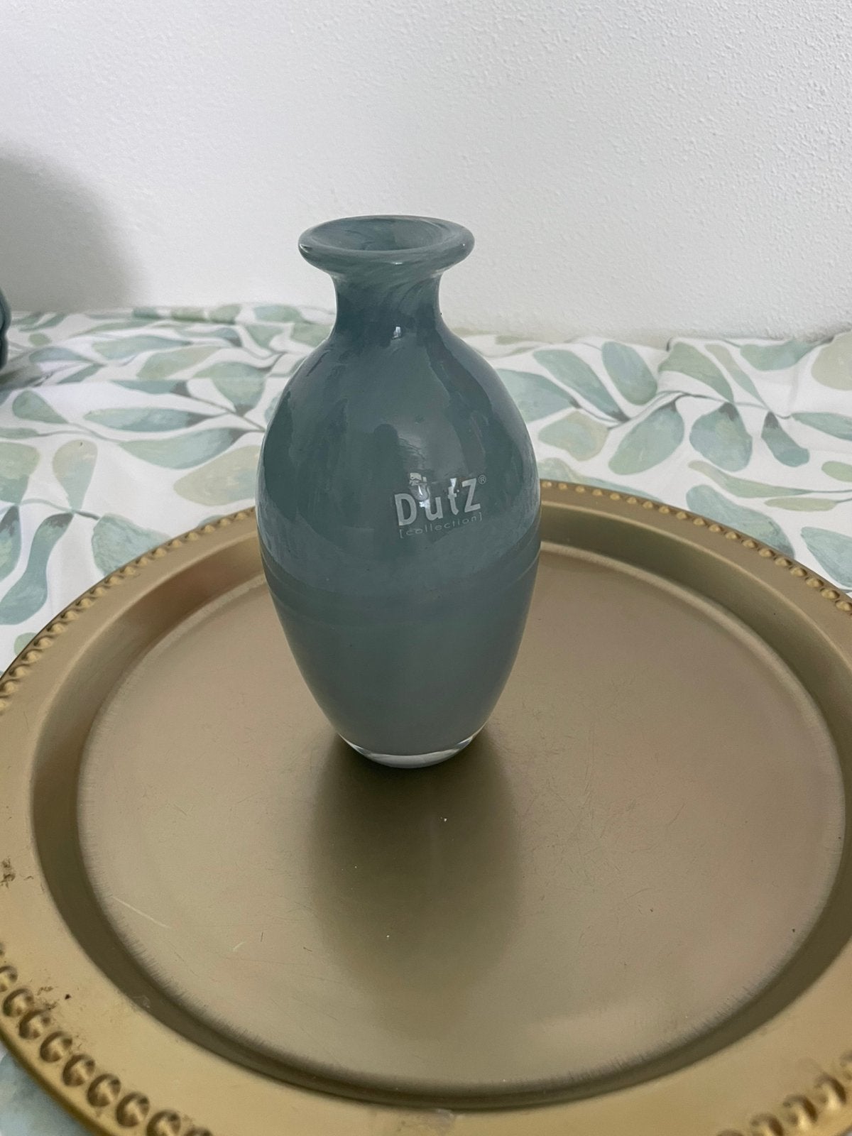 Blauw dutz vaasje €12,00, Ophalen of Verzenden, Zo goed als nieuw, Blauw