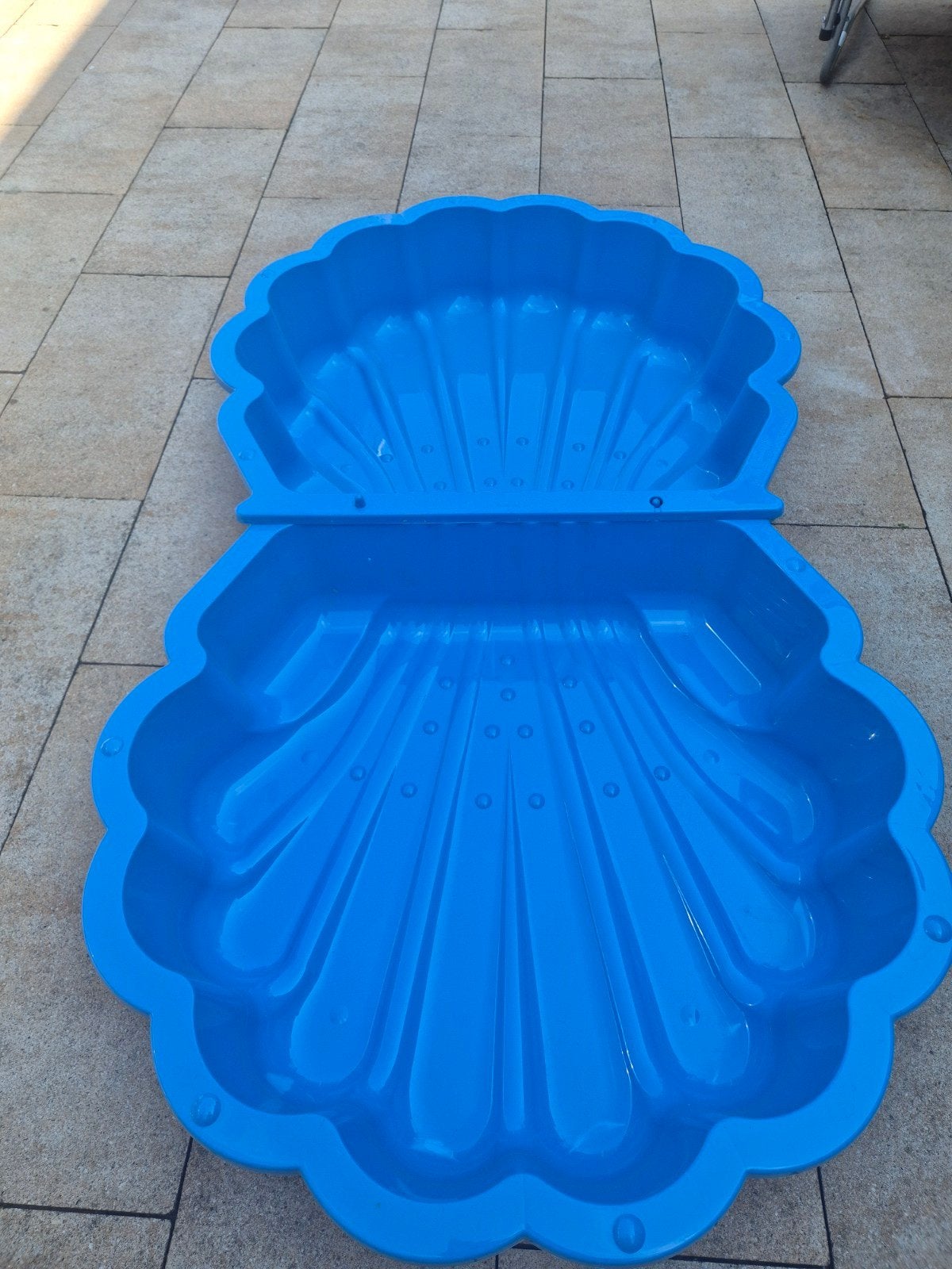 Blauwe schelp zandbak/zwembadje, Kinderen en Baby's, Ophalen, Gebruikt