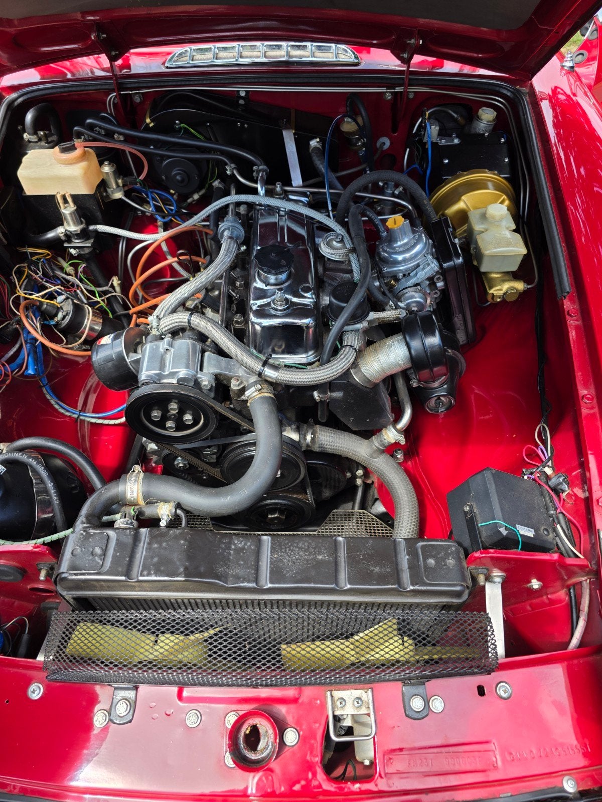 gerestaureerde MG B Roadster.1.8 Tourner 1980 Rood, foto 7