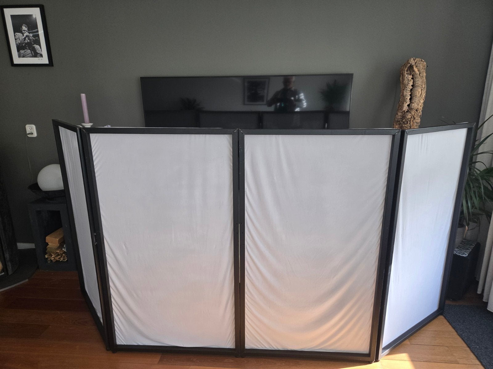 Inklapbaar DJ booth scherm met tas, Muziek en Instrumenten, Ophalen, Gebruikt