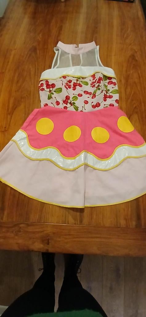 Leuk kersenjurkje - 6-8jaar, Kleding | Dames, Carnavalskleding en Feestkleding, Carnaval, Ophalen of Verzenden, Kleding, Maat 36 (S)