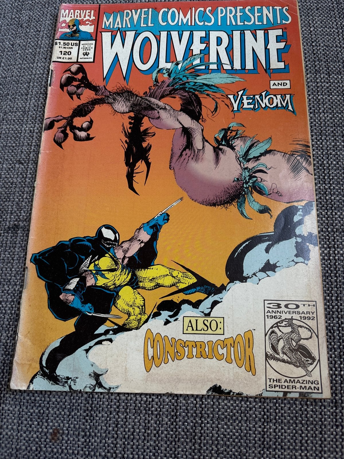 Marvel Comics Presents #120 Wolverine Venom Ghost Rider, Eén comic, Ophalen of Verzenden, Gelezen, Amerika