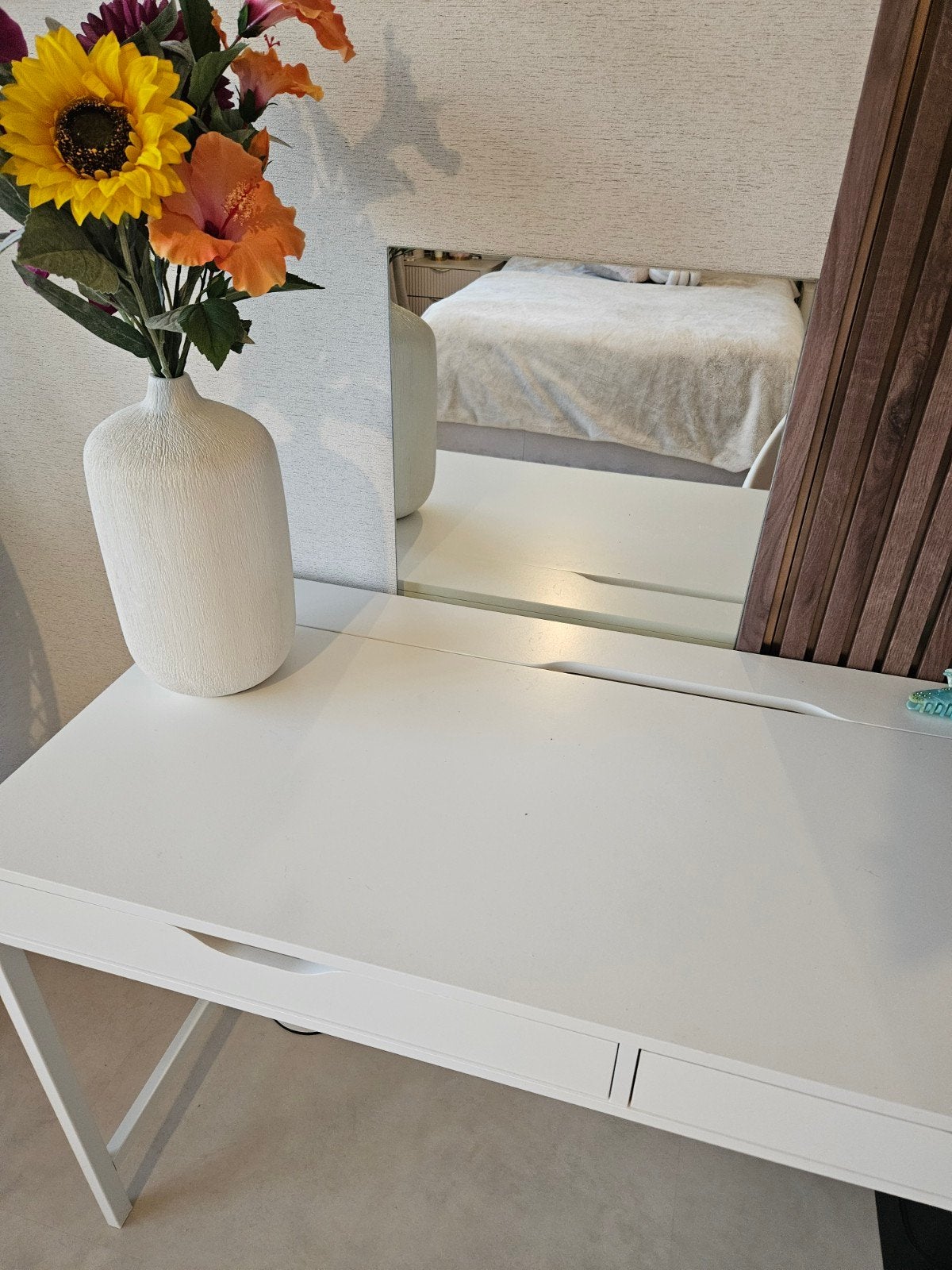 Plakspiegel 42x120 cm - Zo goed als nieuw, Huis en Inrichting, Minder dan 50 cm, 100 tot 150 cm, Ophalen of Verzenden, Zo goed als nieuw