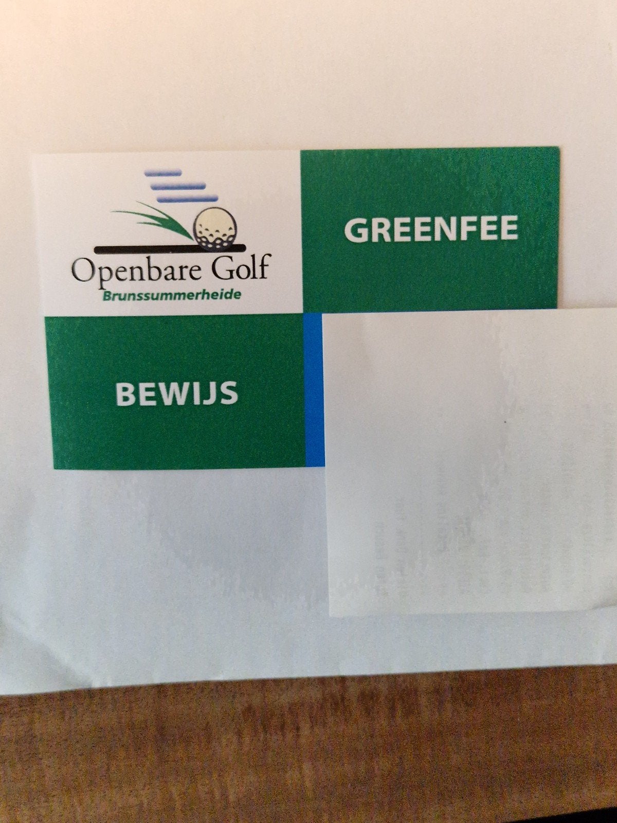 Greenfee 18 holes Golfclub Brunssum, Sport en Fitness, Ophalen of Verzenden, Nieuw