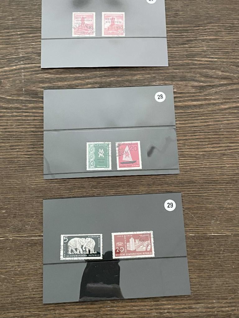 postzegels Duitsland DDR oude postzegels  (27+28+29), Verzenden, DDR, Gestempeld