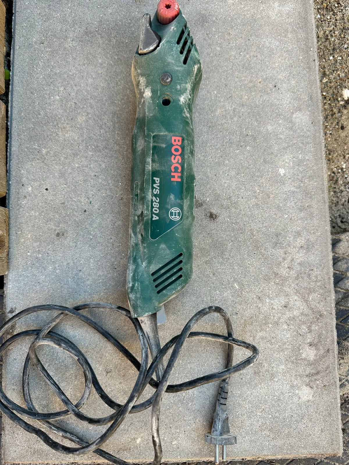 Bosch PVS 280 A Bandschuurmachine - Gebruikt, Ophalen of Verzenden, Gebruikt, Minder dan 600 watt, Bandschuurmachine