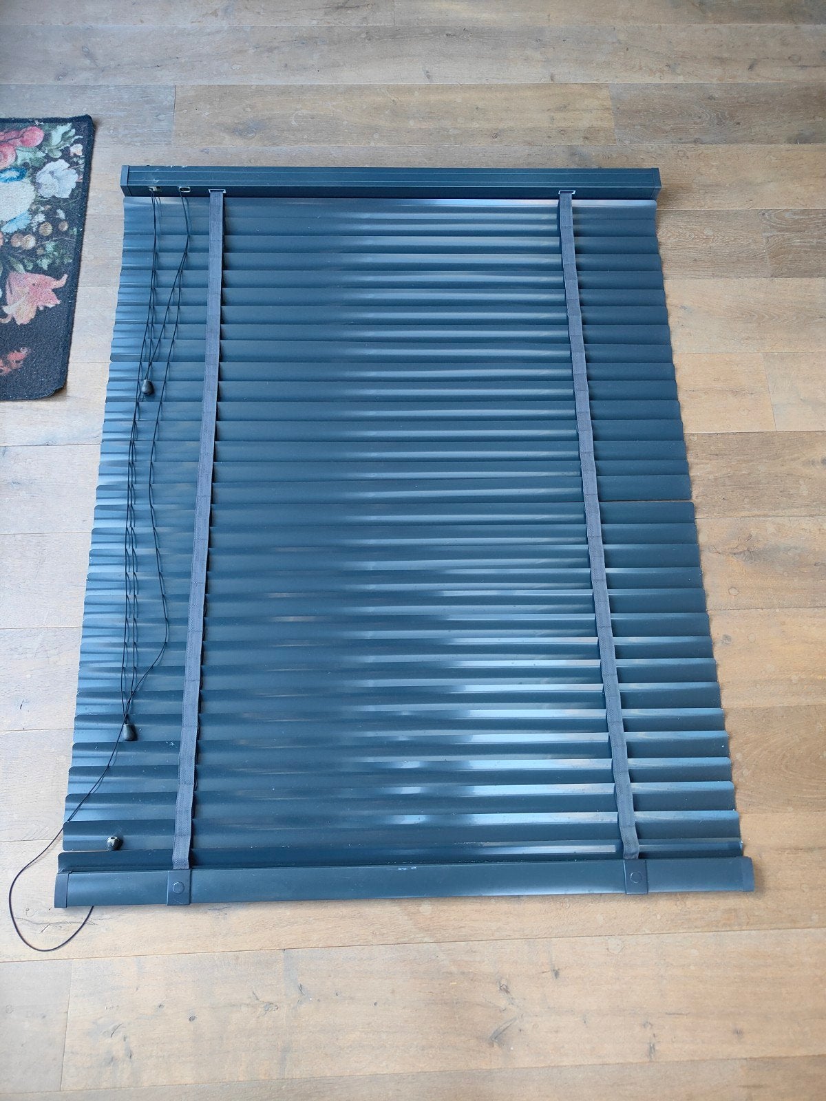 Luxaflex aluminium jaloezie, antraciet, 1145x1400mm, Ophalen, Gebruikt, Overige typen, Minder dan 250 cm