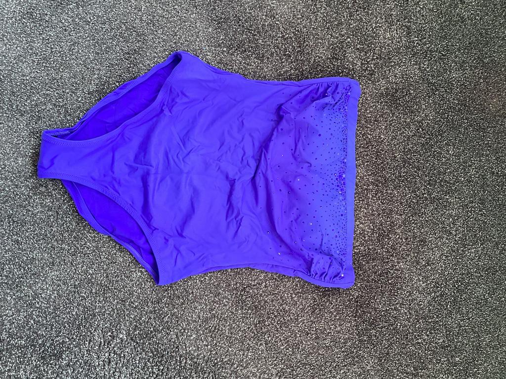 ROIDAL strapless felblauw badpak met strass maat 44, Kleding | Dames, Badmode en Zwemkleding, Ophalen of Verzenden, Zo goed als nieuw