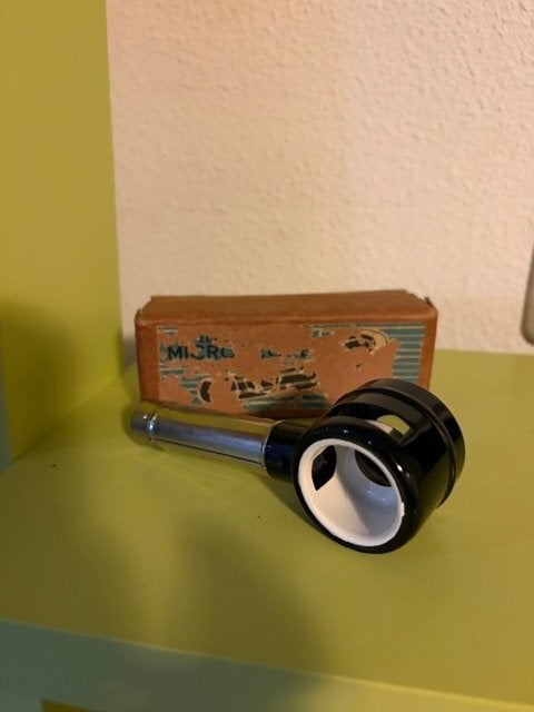 Vintage mini vergrootglas met verlichting jaren '50-'60, Ophalen of Verzenden, Gebruikt, Loeplamp
