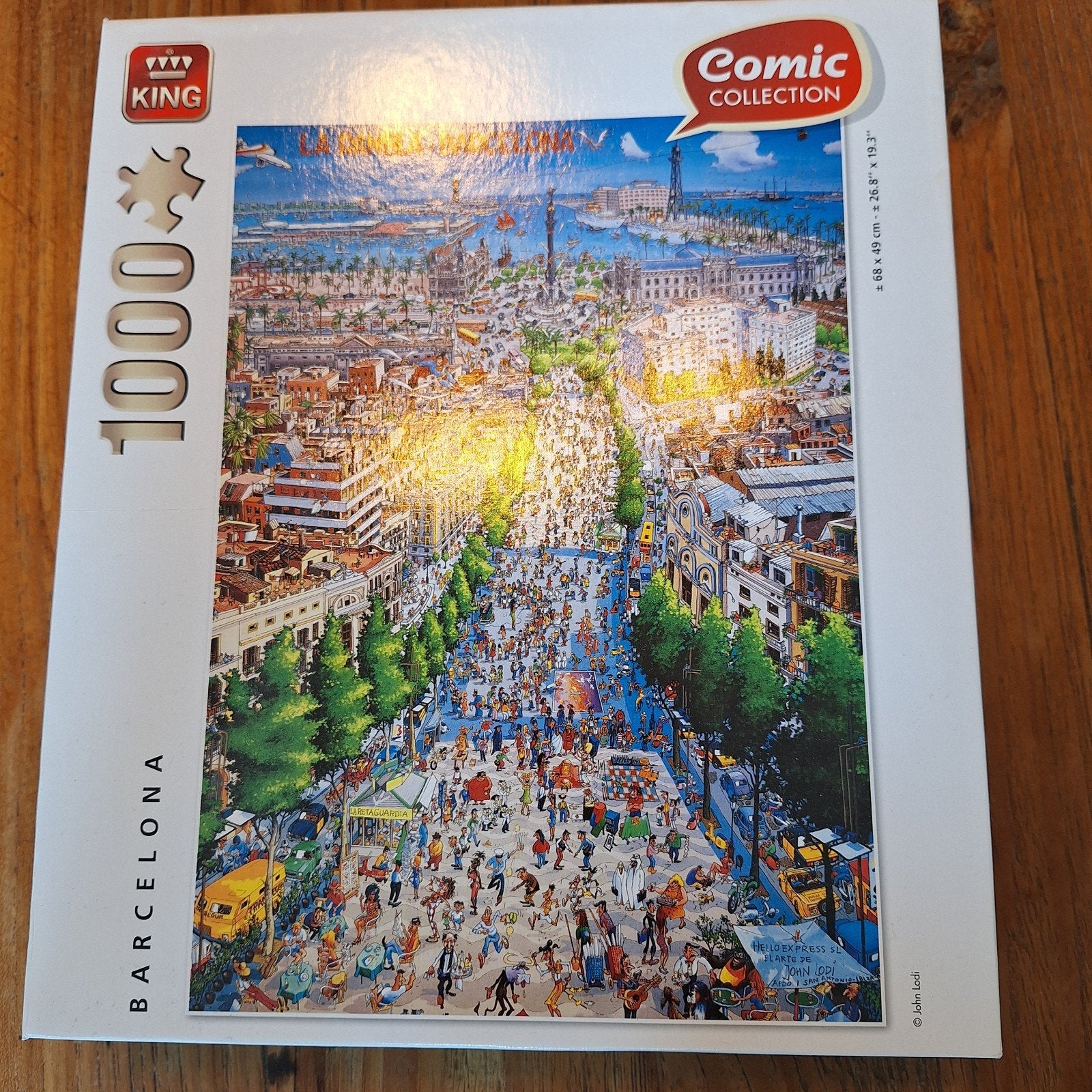 Barcelona Legpuzzel 1000 stukjes, Ophalen of Verzenden, 500 t/m 1500 stukjes, Gebruikt, Legpuzzel
