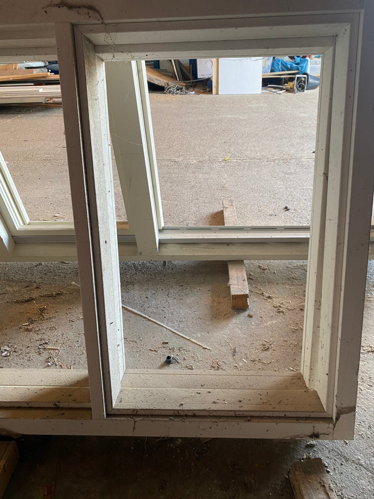 2 nieuwe deurkozijnen met bovenlicht, Deurkozijn, Zo goed als nieuw, 225 cm of meer, Hout