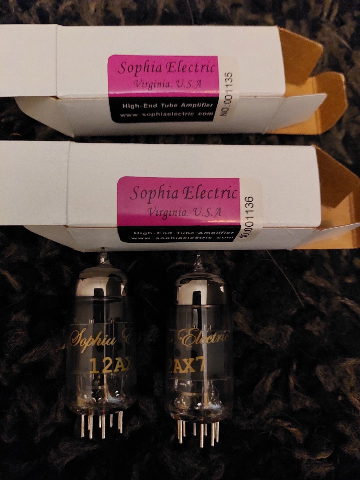 sophia electric ecc83 Agrade matched paar, Audio, Tv en Foto, Buizenversterkers, Ophalen of Verzenden, Buis of Buizen